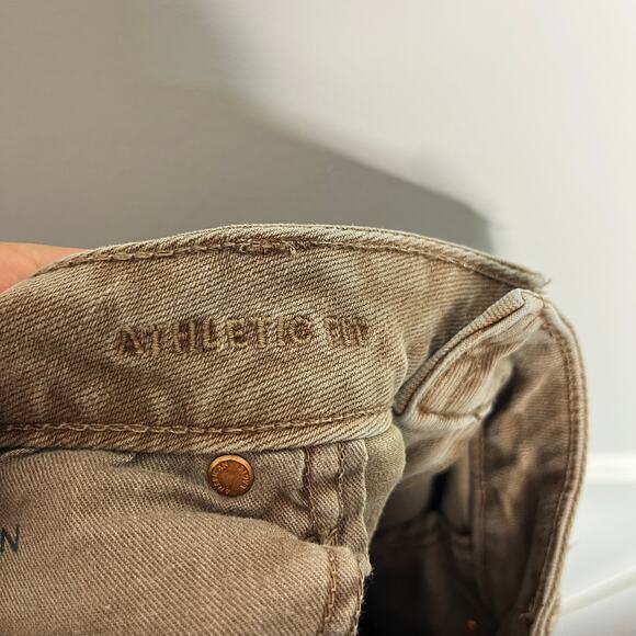 American Eagle Men’s Jeans Size 34x30 Brown Athletic Fit Easy Flex Stretch - Picture 7 of 9